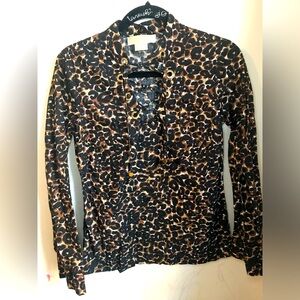 Michael Kors leopard top size XS